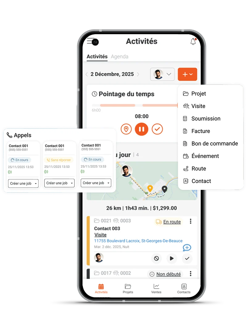 Application Plannit sur mobile